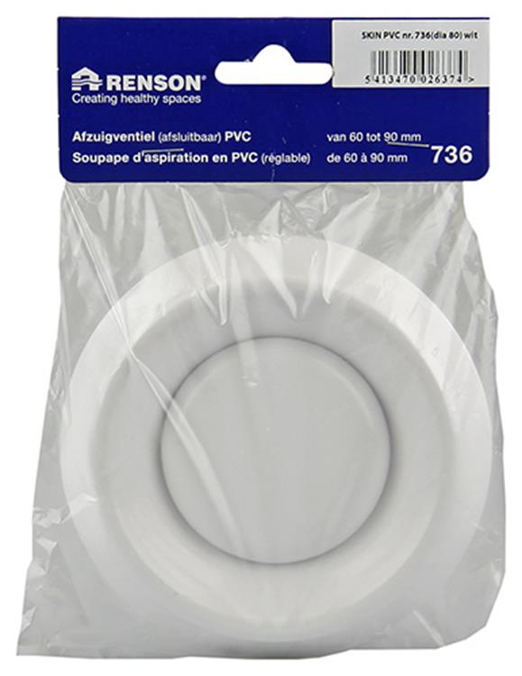 Load image into Gallery viewer, Renson 1006377 - afzuigventiel inbouw 736 pvc ø80 | 2 stuks