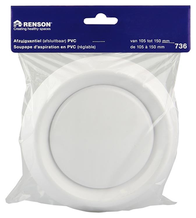 Load image into Gallery viewer, Renson 1006381 - afzuigventiel inbouw 736 dia pvc ø150 | 2 stuks