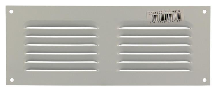 Load image into Gallery viewer, Renson 1006306 - schoepenrooster vlak alu ral 9010 250x100mm | 10 stuks