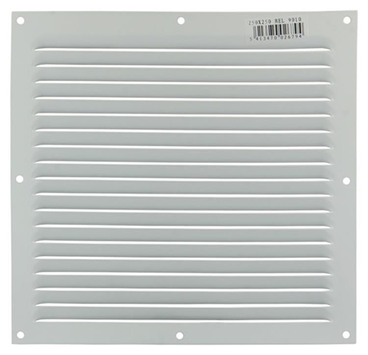 Load image into Gallery viewer, Renson 1006309 - schoepenrooster vlak alu ral 9010 250x250mm | 10 stuks