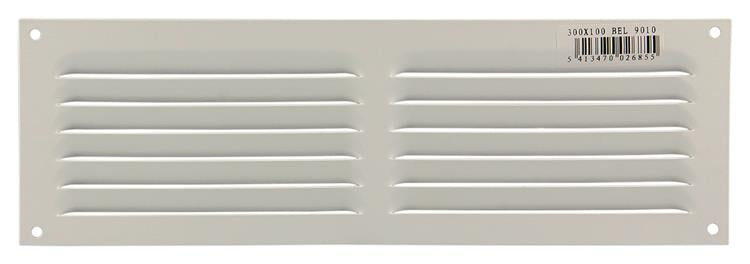 Load image into Gallery viewer, Renson 1006312 - schoepenrooster vlak alu ral 9010 300x100mm | 10 stuks
