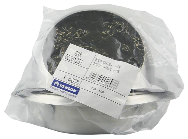 Load image into Gallery viewer, Renson 1006276 - bolrooster inbouw 638 inox ø125 | 2 stuks