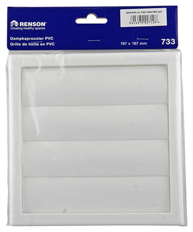 Load image into Gallery viewer, Renson 1006374 - dampkaprooster opbouw 733 pvc ral 9010 187x187mm | 2 stuks