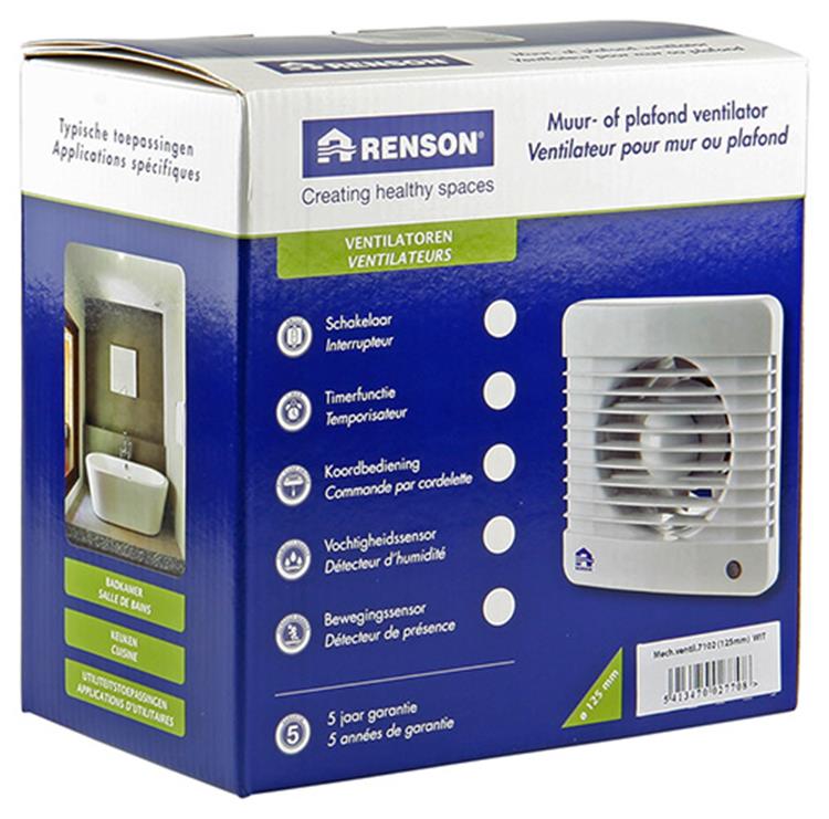 Load image into Gallery viewer, Renson 1006431 - mechanische ventilator standaard 7102 wit ø 125 | 2 stuks