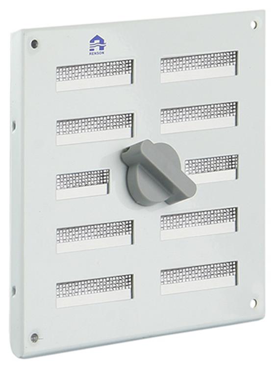 Load image into Gallery viewer, Renson 1006325 - regelbare rooster opb. 4037 alu ral 9010 155x155mm | 2 stuks