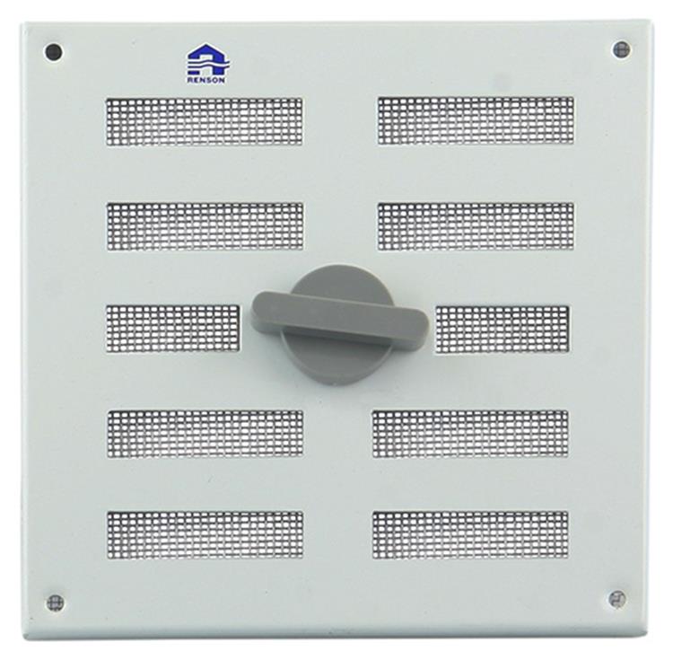 Load image into Gallery viewer, Renson 1006325 - regelbare rooster opb. 4037 alu ral 9010 155x155mm | 2 stuks
