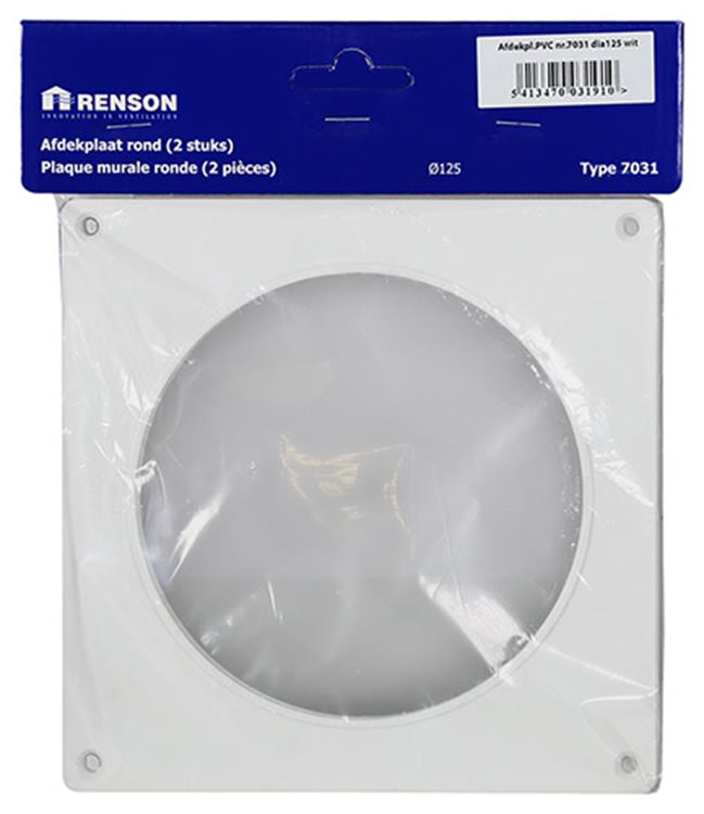 Load image into Gallery viewer, Renson 1006427 - set 2 st.pvc afdekplaten 7031 wit ø 125 | 5 stuks