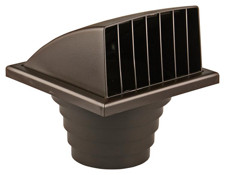 Load image into Gallery viewer, Renson 1006384 - dampkaprooster 1 klep 741 dia pvc ral 8019 ø100-130 | 2 stuks