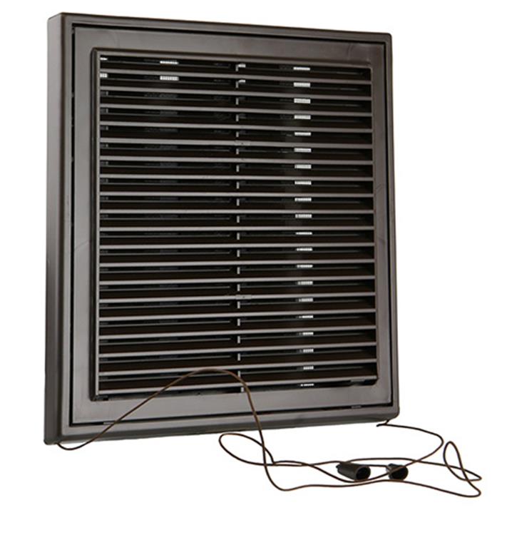 Load image into Gallery viewer, Renson 1006371 - regelbare rooster opb. 732 pvcral 8019 250x250mm | 2 stuks