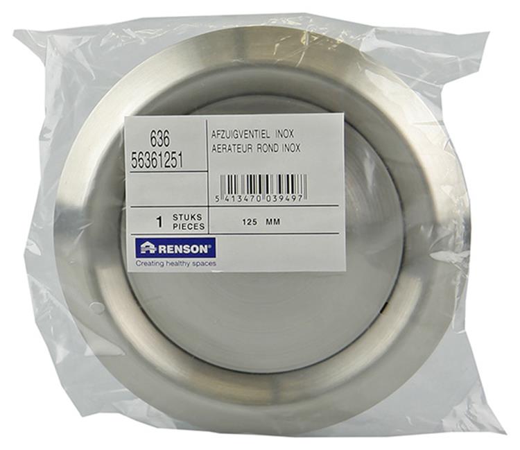 Load image into Gallery viewer, Renson 1006330 - afzuigventiel inbouw 636 inox ø 125 | 2 stuks