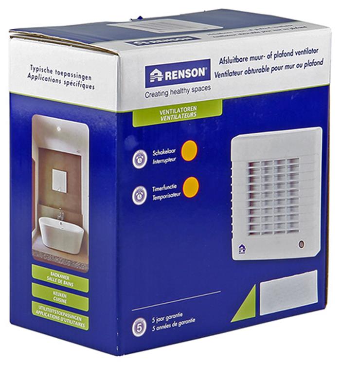Load image into Gallery viewer, Renson 1006454 - afsluitb.vent. timer 12v 7231t 12v wit ø 100 | 2 stuks