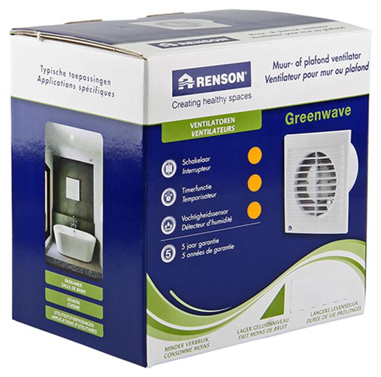 Load image into Gallery viewer, Renson 1006479 - greenwave vent. vochtigheids sensor 9403h ø 150 wit | 1 stuks