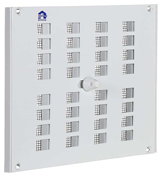 Afbeelding laden in galerijviewer, Renson 1006626 - roos.4032 1 ral 9010 175x150mm | 2 stuks