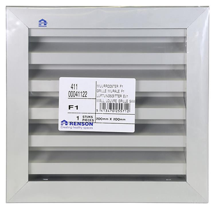 Load image into Gallery viewer, Renson 1013881 - muurrooster 411 f1 200x200mm | 2 stuks