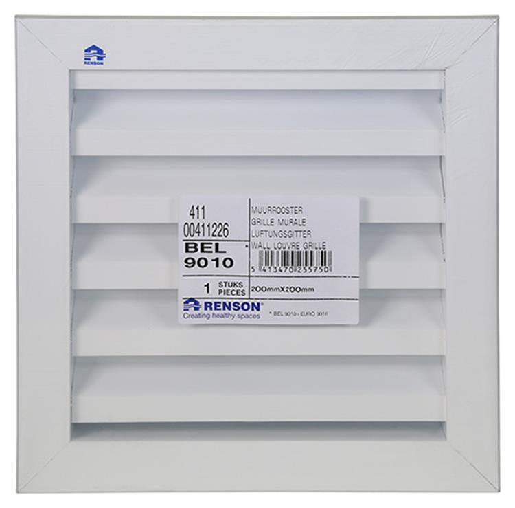 Load image into Gallery viewer, Renson 1006610 - inbouw muurrooster 411 ral 9010 200x200mm | 2 stuks