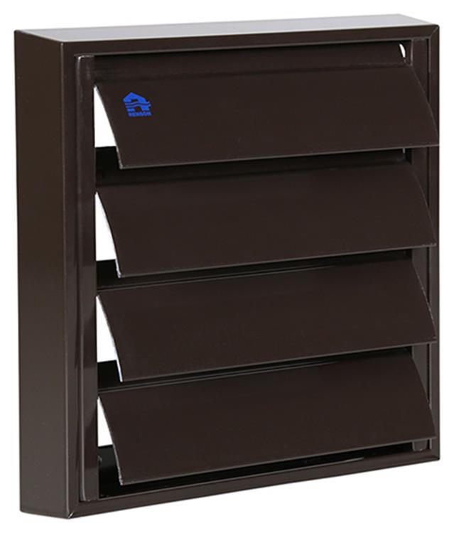 Load image into Gallery viewer, Renson 1013923 - lamellenrooster alu bruin 433 173x173mm | 2 stuks