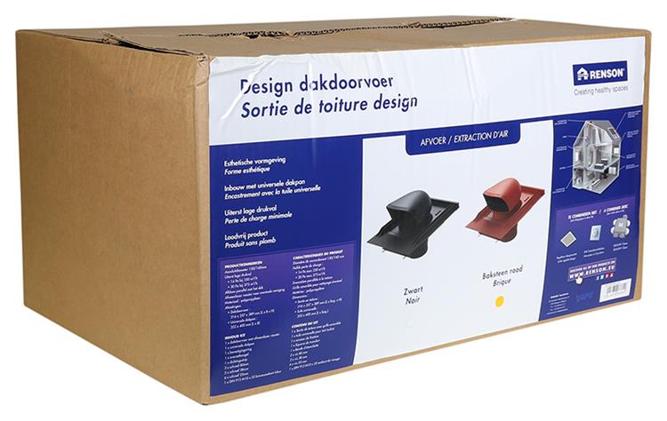 Load image into Gallery viewer, Renson 1048752 - dakdoorvoor design (baksteen rood) | 1 stuks