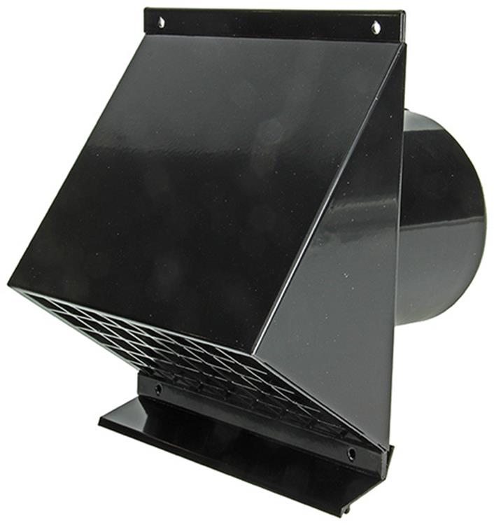 Load image into Gallery viewer, Renson 1053826 - geveldoorvoer zwart dia 150 | 1 stuks