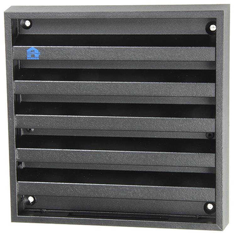 Load image into Gallery viewer, Renson 1057988 - opbouwmuurrooster met gaas 431 (165x165) ral 9005 zwart | 2 stuks