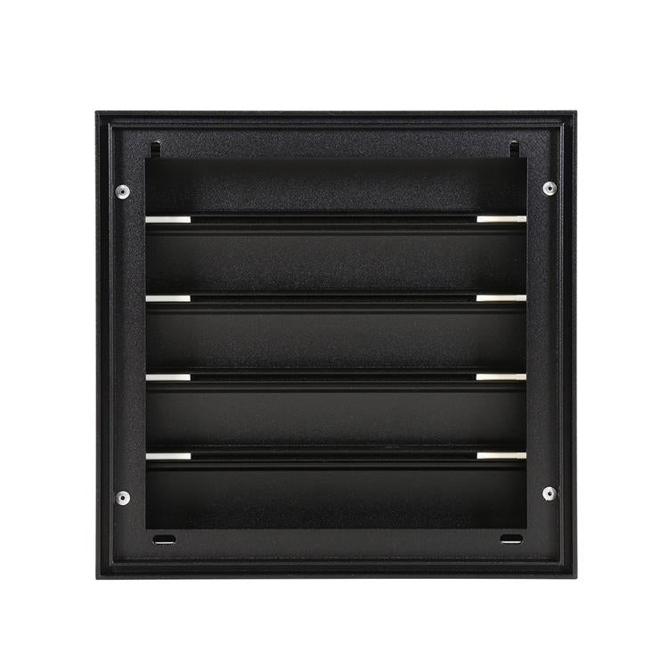 Afbeelding laden in galerijviewer, Renson 1057999 - dampkaprooster 433 (210x210) ral 9005 zwart | 2 stuks