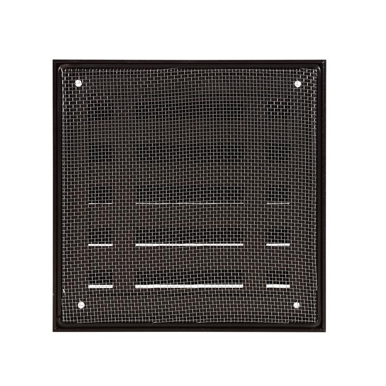 Load image into Gallery viewer, Renson 1058000 - opbouwmuurrooster met gaas 431 (165x165) ral 9005 zwart | 2 stuks