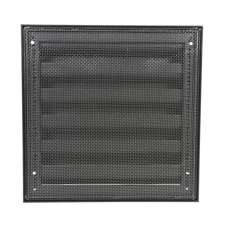 Load image into Gallery viewer, Renson 1058001 - opbouwmuurrooster met gaas 431 (225x225) str 9005 zwart | 2 stuks