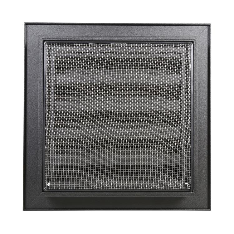 Load image into Gallery viewer, Renson 1057992 - inbouw rooster met flens 411 (200x200) ral 9005 zwart | 1 stuks