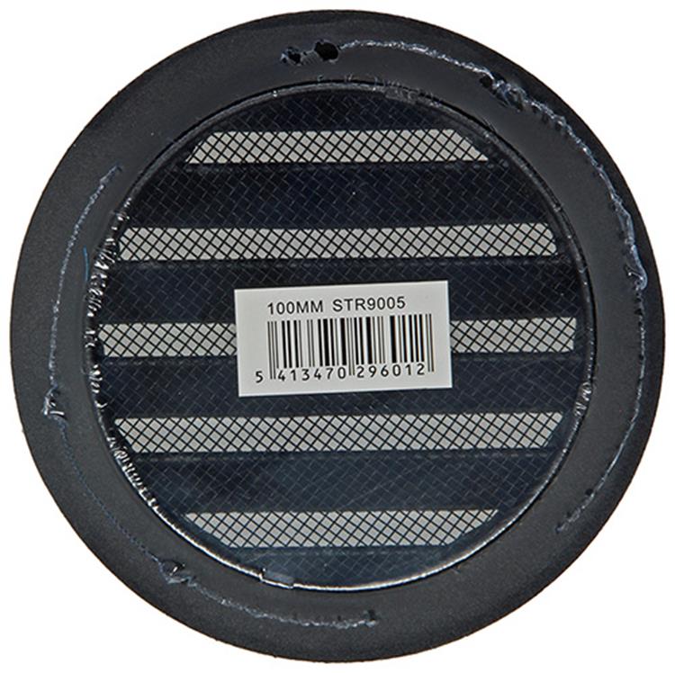 Load image into Gallery viewer, Renson 1057993 - inbouw rond schoepenr met gaas434r dia 100 ral 9005 zwart | 10 stuks