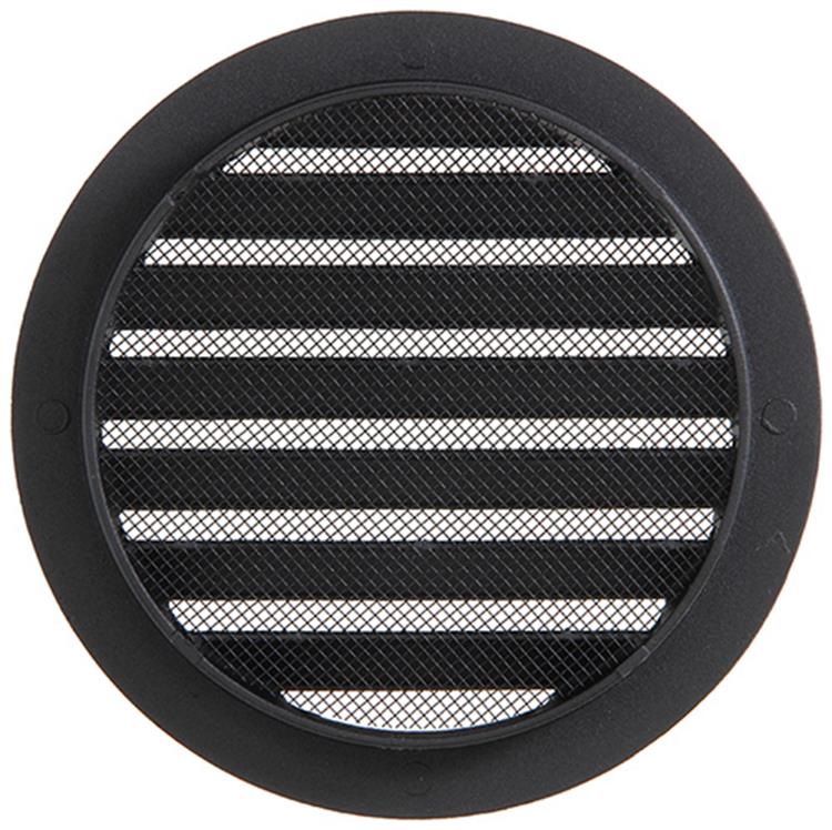 Load image into Gallery viewer, Renson 1057994 - inbouw rond schoepenr met gaas434r dia 125 ral 9005 zwart | 10 stuks