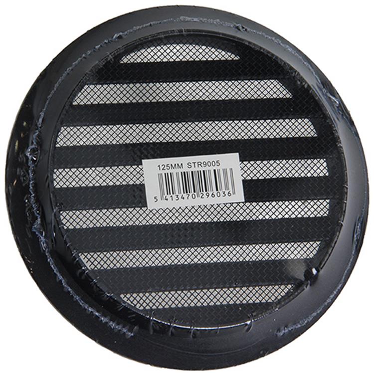 Load image into Gallery viewer, Renson 1057994 - inbouw rond schoepenr met gaas434r dia 125 ral 9005 zwart | 10 stuks