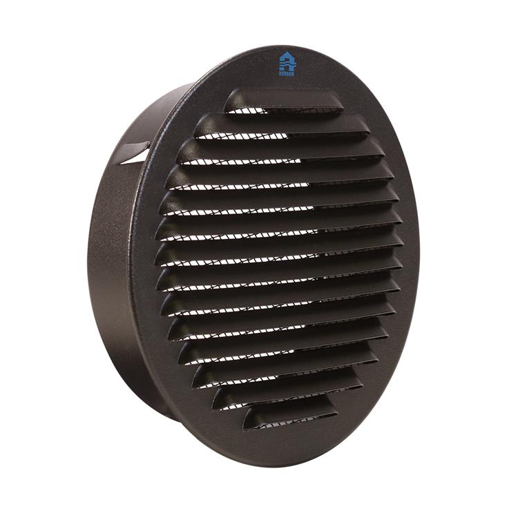 Load image into Gallery viewer, Renson 1057997 - inbouw rond schoepenr met gaas435r dia 150 ral 9005 zwart | 5 stuks
