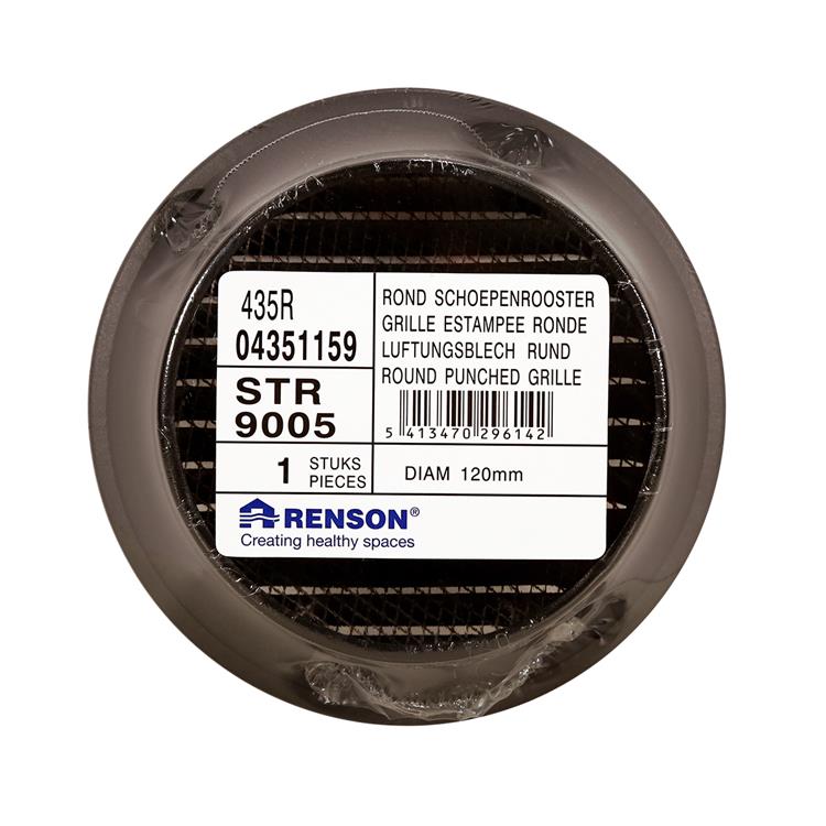 Load image into Gallery viewer, Renson 1057996 - inbouw rond schoepenr met gaas435r dia 115 ral 9005 zwart | 5 stuks