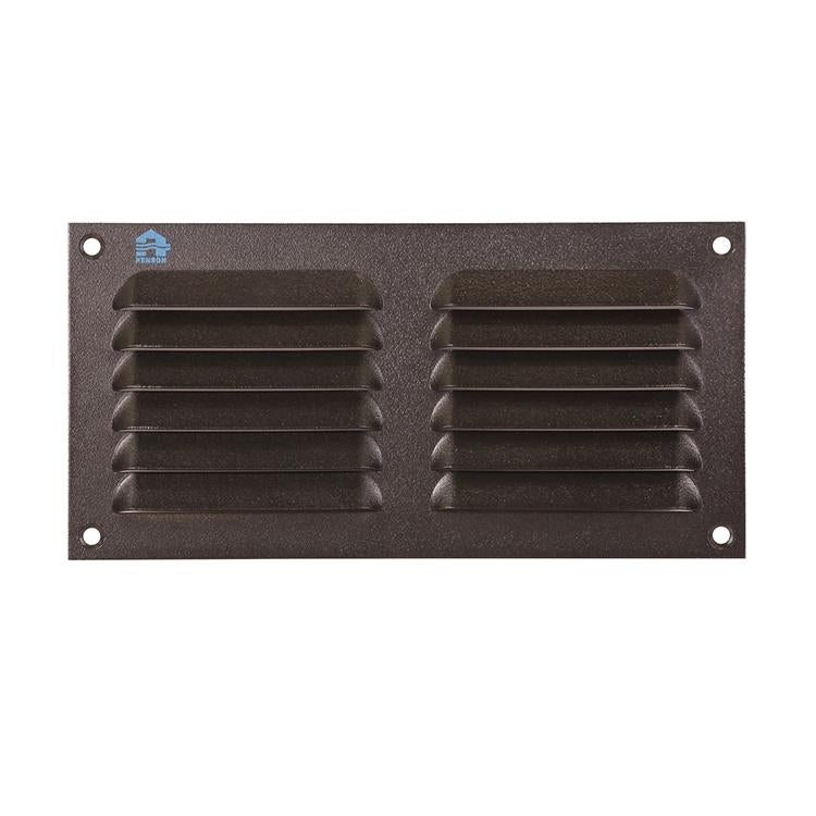 Load image into Gallery viewer, Renson 1061638 - opbouw schoepenrooster 436 200x100 ral 9005 zwart | 10 stuks