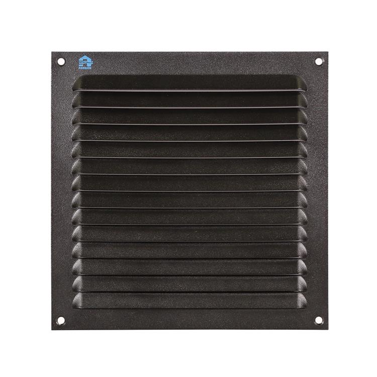 Load image into Gallery viewer, Renson 1061639 - opbouw schoepenrooster 436 200x200 ral 9005 zwart | 10 stuks