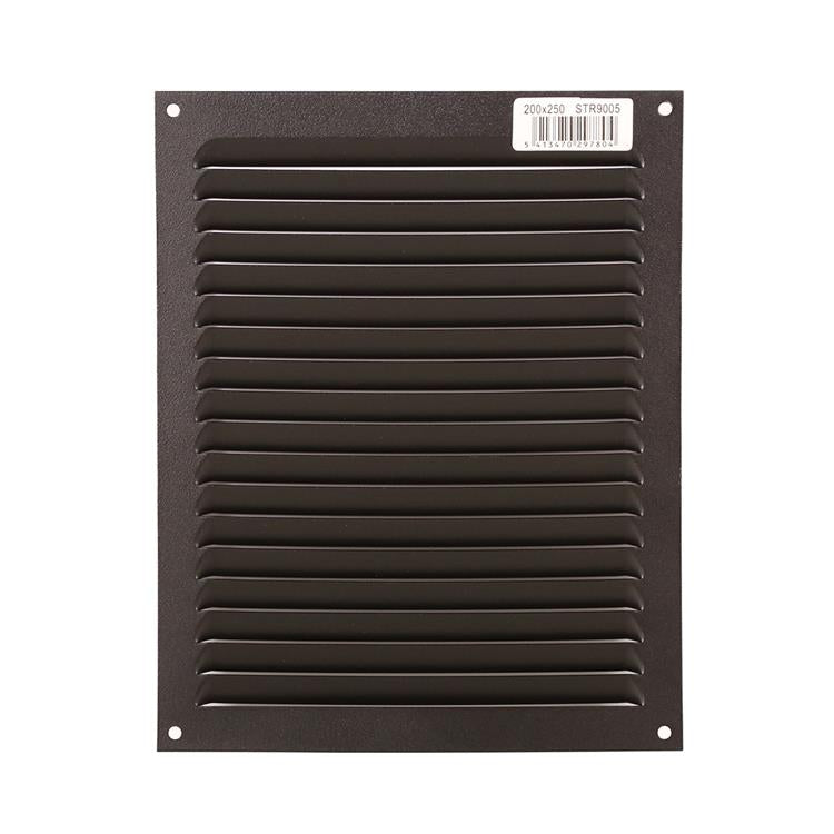Load image into Gallery viewer, Renson 1061640 - opbouw schoepenrooster 436 200x250 ral 9005 zwart | 10 stuks