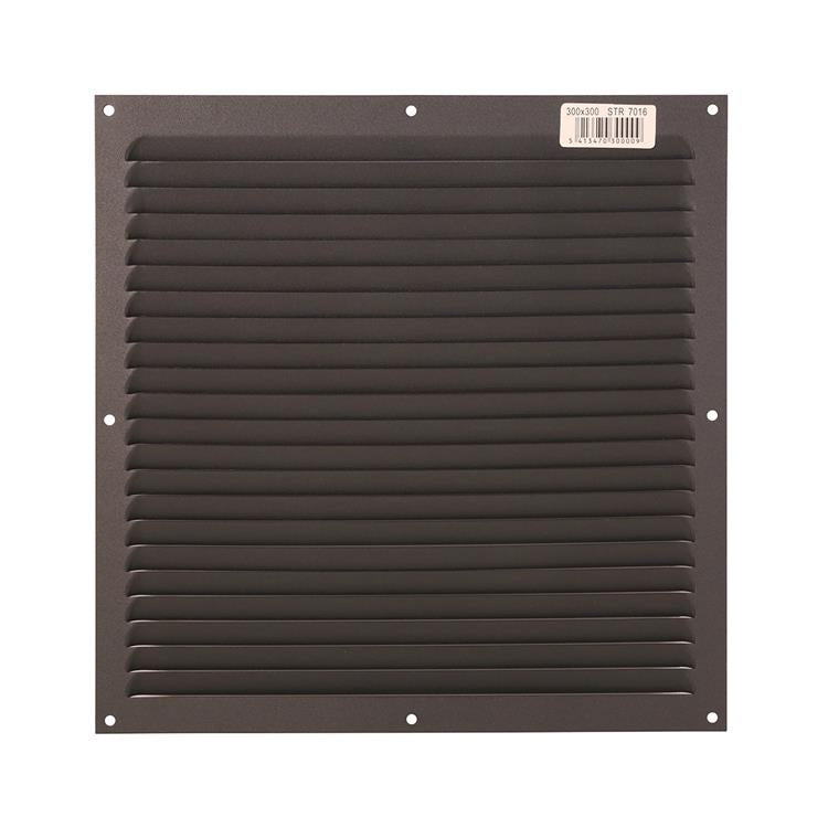 Load image into Gallery viewer, Renson 1062430 - opb.schoepenrooster plat alu 436 (300x300) structuur 7016 | 10 stuks