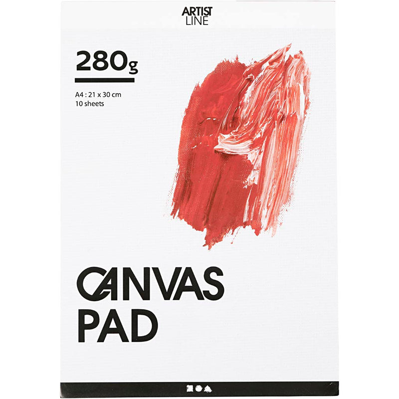 Load image into Gallery viewer, Creativ company canvas blok wit a4 280gr, 10 vellen