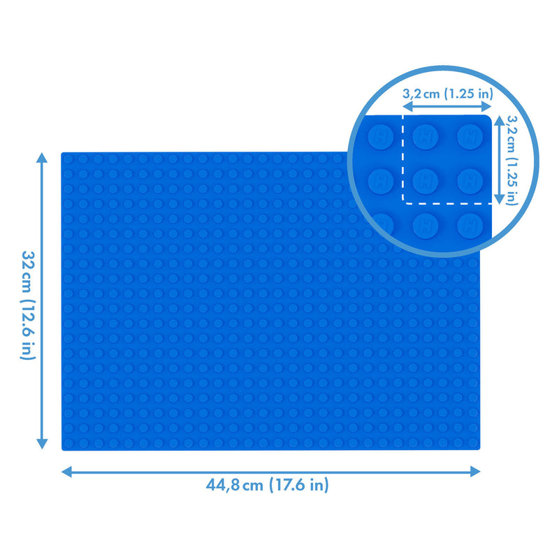 Load image into Gallery viewer, Hubelino grondplaat blauw, 560 noppen