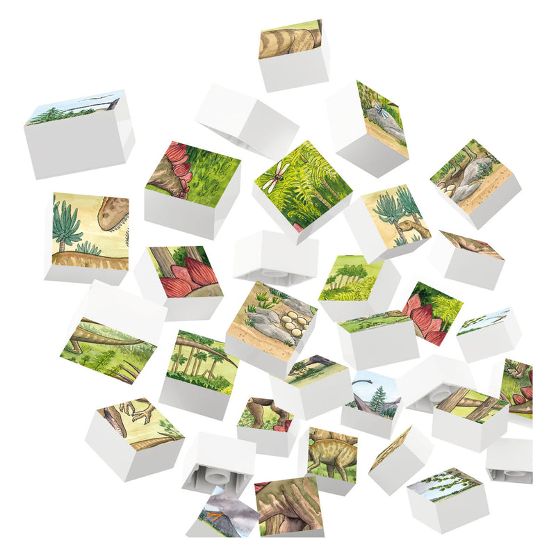 Load image into Gallery viewer, Hubelino blokpuzzel dinosaurus wereld - 35st.