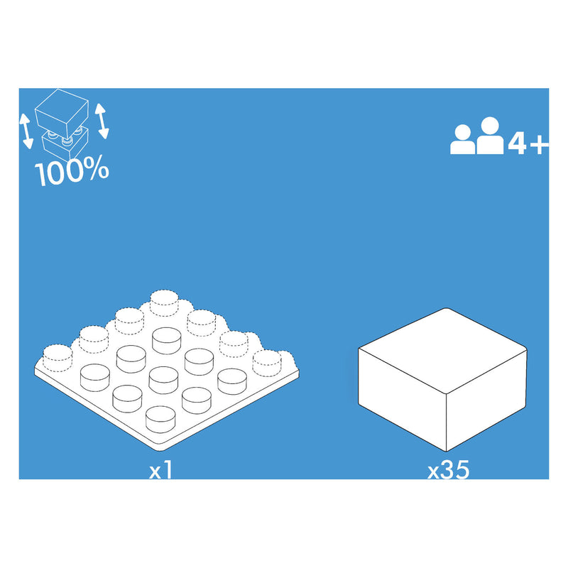 Load image into Gallery viewer, Hubelino Blokpuzzel Op de Bouwplaats, 35st.