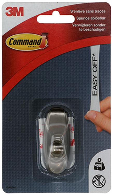Load image into Gallery viewer, 3m 1044682 - 17062bnc comm. haak timeles metal-look s (1h+2s card) | 6 stuks