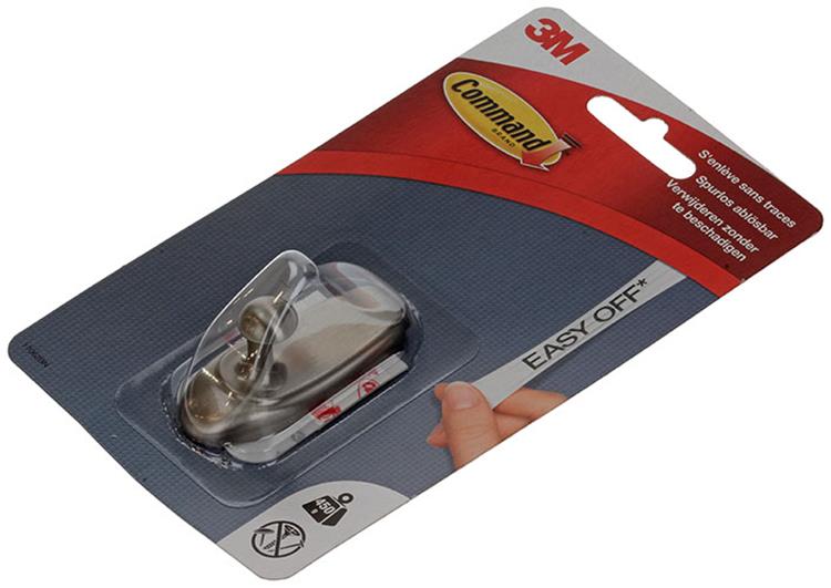Load image into Gallery viewer, 3m 1044682 - 17062bnc comm. haak timeles metal-look s (1h+2s card) | 6 stuks