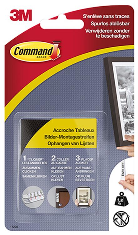 Afbeelding laden in galerijviewer, 3m 1059851 - cmd fotolijststrips zwart kln | 20 stuks