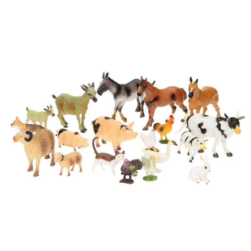 Load image into Gallery viewer, Johntoy boerderijdieren - 20 stuks in zak - dieren speelgoed