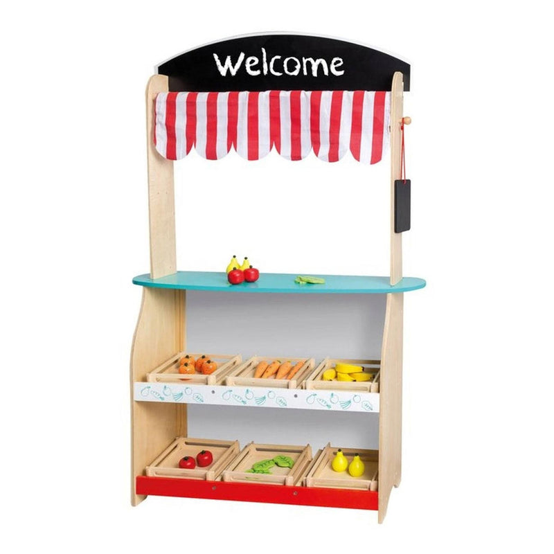 Load image into Gallery viewer, Jouéco houten theater en winkel 2 in 1 - met accessoires - vanaf 3 jaar