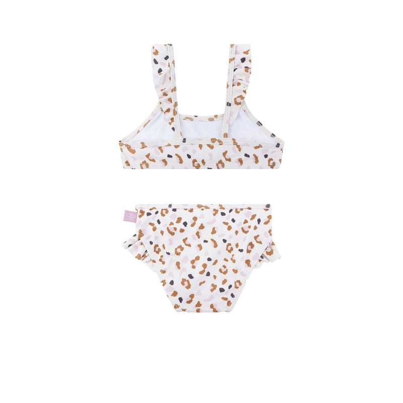 Afbeelding laden in galerijviewer, Leopard | kaki meisjes uv bikini