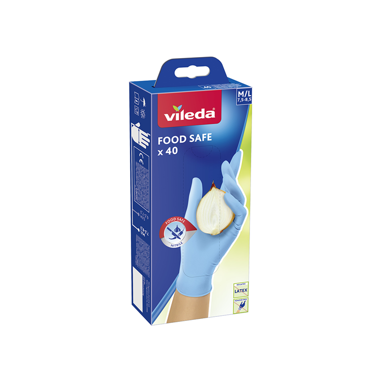 Load image into Gallery viewer, Vileda food safe handschoenen - 40 stuks