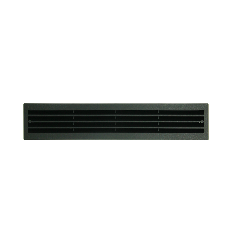Load image into Gallery viewer, Renson 1069741 - deurrooster pvc 761 450x90 zwart | 2 stuks