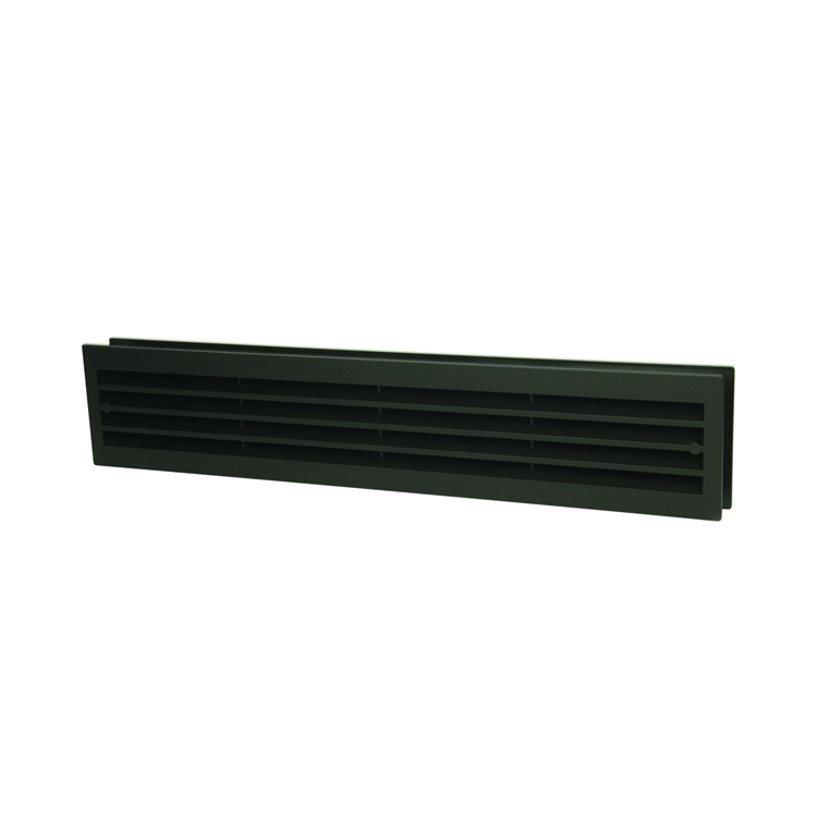 Load image into Gallery viewer, Renson 1069741 - deurrooster pvc 761 450x90 zwart | 2 stuks