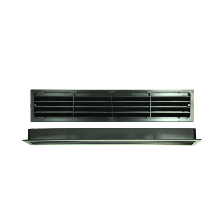 Load image into Gallery viewer, Renson 1069741 - deurrooster pvc 761 450x90 zwart | 2 stuks